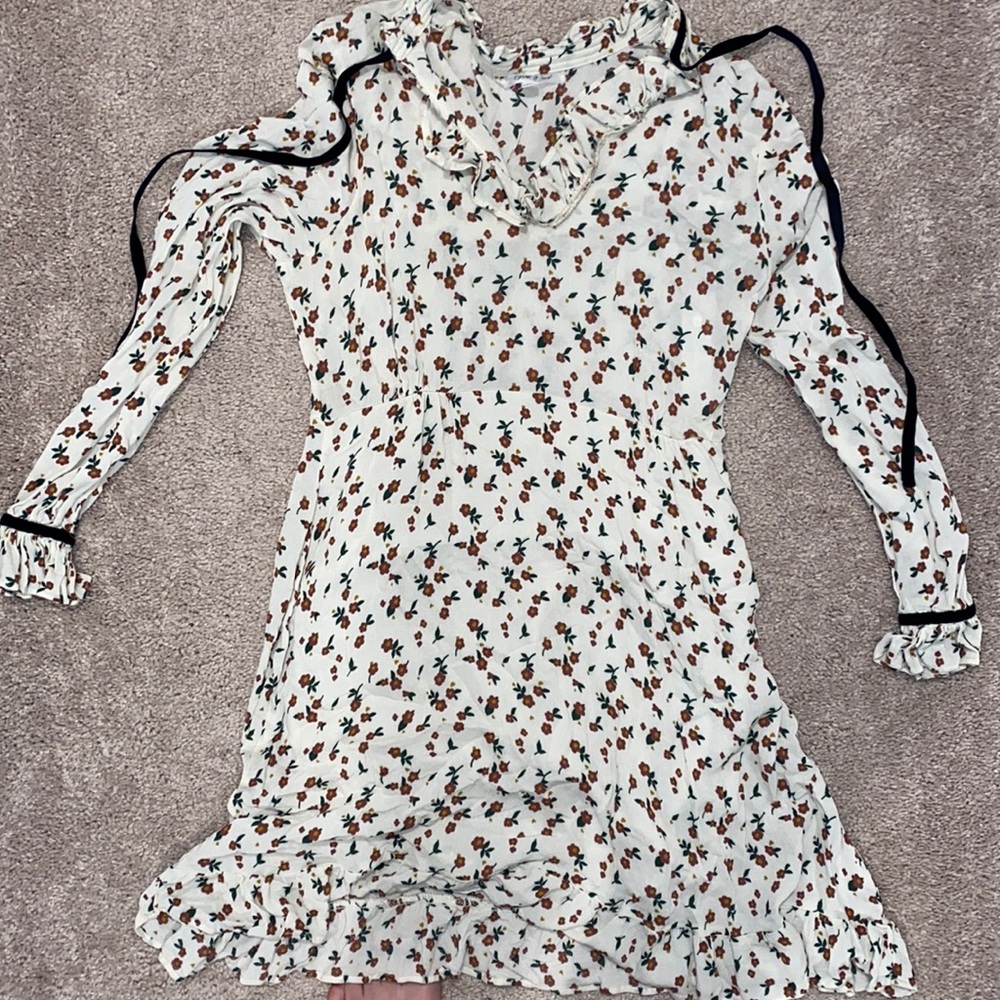 Floral, long sleeve dress